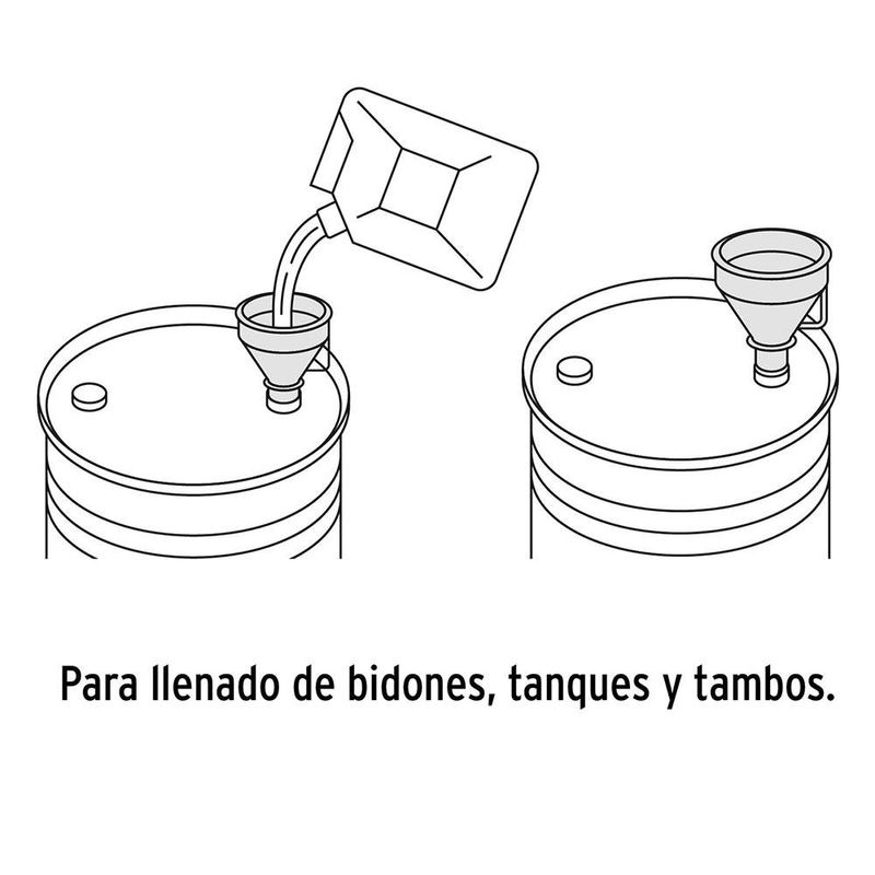 Embudo Plástico Flexible con Filtro 5