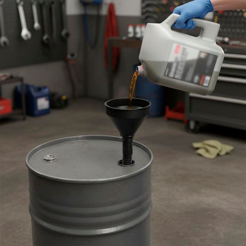 Embudo Plástico Flexible con Filtro 5