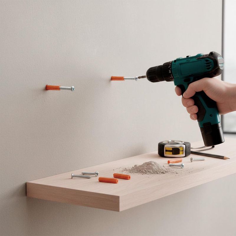 Set de 10 Tornillos con Tarugo para Instalación en Pared de 6 x 1 Plg