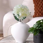 Hortensia Artificial Decorativa Blanca