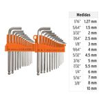 Set de Llaves Hexagonales Corta 25 Pzas