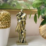 Figura Decorativa Familia Dorada