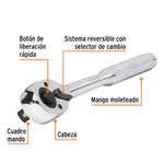 Ratchet Cabeza de Pera Raíz de 1/2 plg