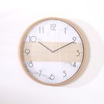 Reloj de Pared Estilo Madera Mármol 40 Cm