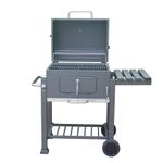 Churrasquera a Carbón Deluxe con Ruedas 118 x 60 Cm