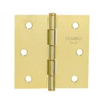 Bisagra Cuadrada de Acero Color Dorado de 2 plg