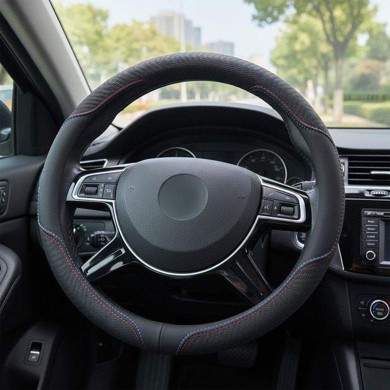 Cubre Volante Azul y Rojo