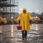 Poncho con Capucha Unitalla