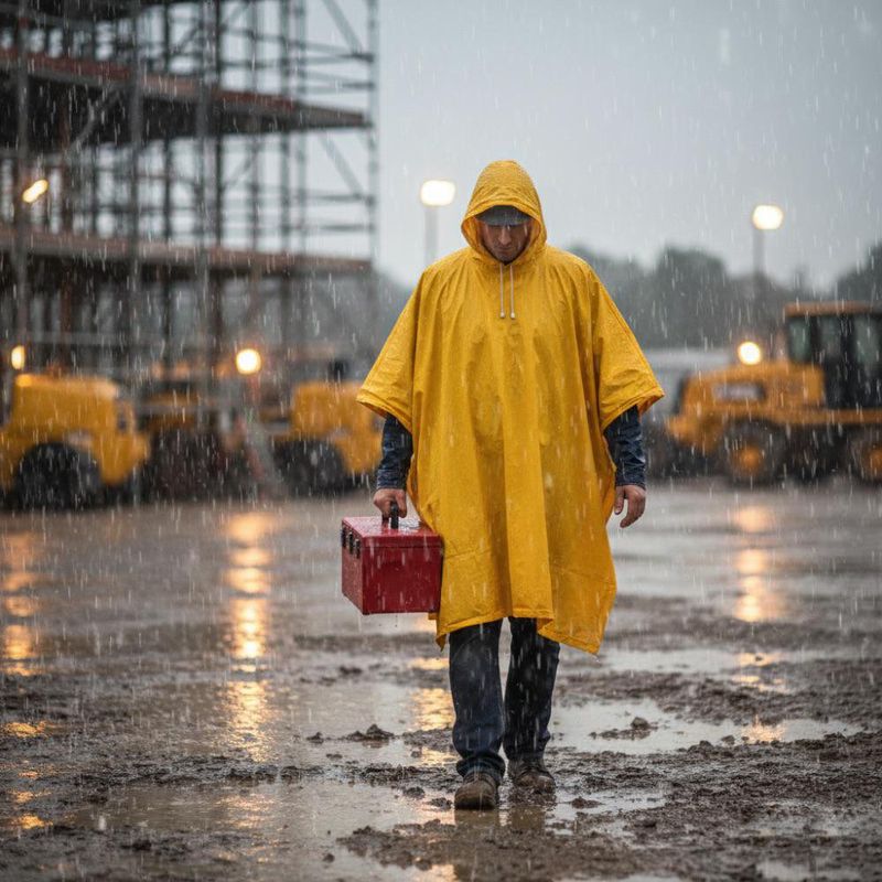 Poncho con Capucha Unitalla