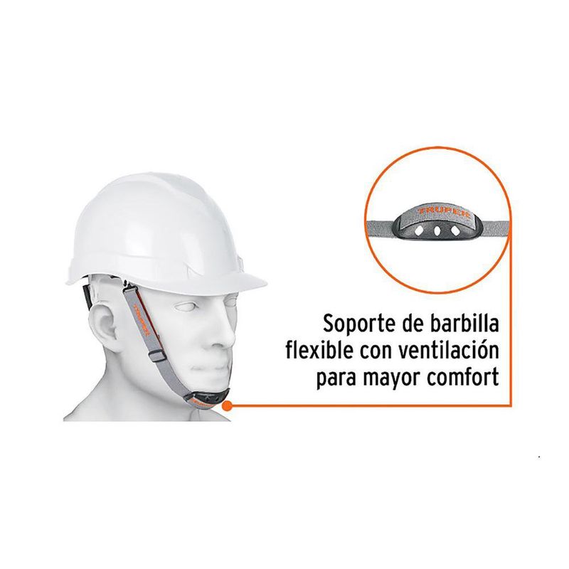 Barbiquejo con Barbilla para Casco de Seguridad