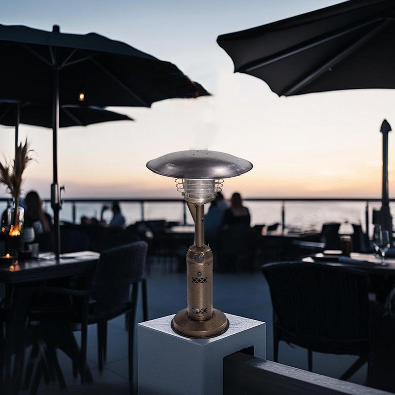 Calentador de Patio con Encendido Electrico Acero Inoxidable