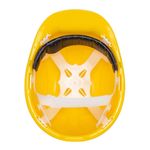 Casco De Seguridad Amarillo Ajustable Con Visera