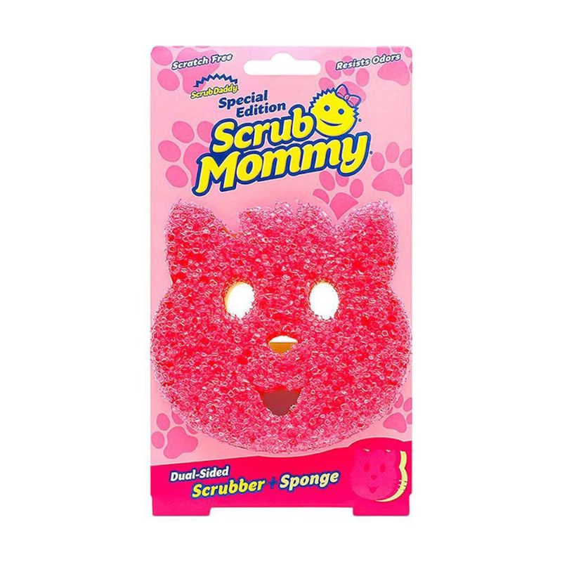 Esponja Scrub Mommy Edición Especial Gatita Dual-Sided
