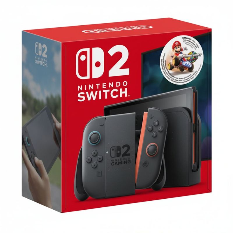 Consola Nintendo Switch 2 con Mario Kart World