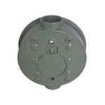 Caja Eléctrica Redonda de Aluminio para Contador 4 Polos