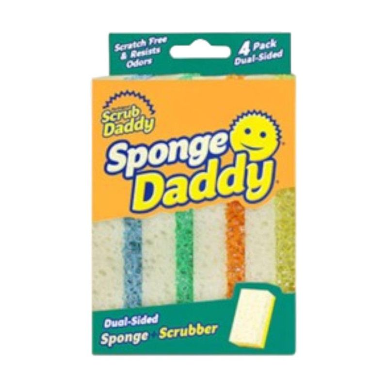 Esponjas Dual Sponge Daddy 4 Pzas