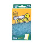 Esponja Dual Sponge Daddy con Scrubber Azul 2 Pzas