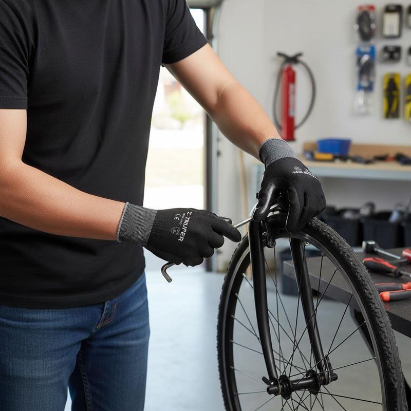 Guantes de Alta Sensibilidad Negros Talla L