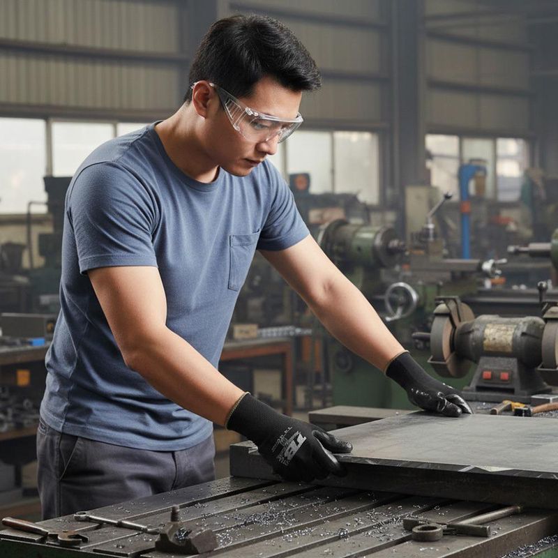 Guantes Con Recubrimiento De Nitrilo Talla M