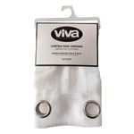 Cortina de Encaje Blanca para Ventana de 135 x 240 Cm