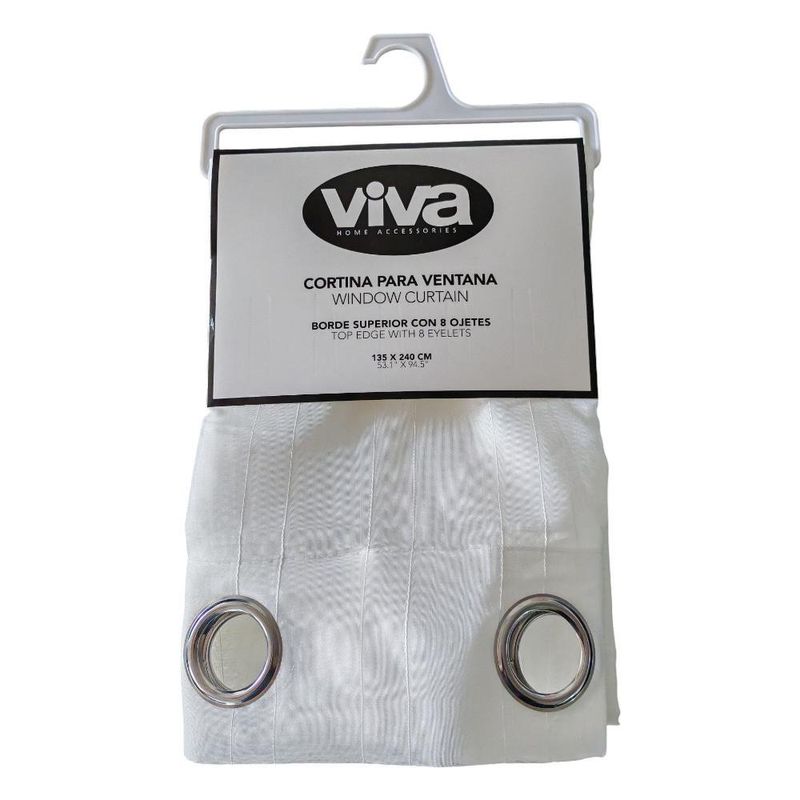 Cortina Blanca para Ventana Ciena de 135 x 240 Cm