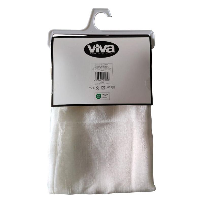 Cortina Blanca Savona para Ventana de 135 x 240 Cm