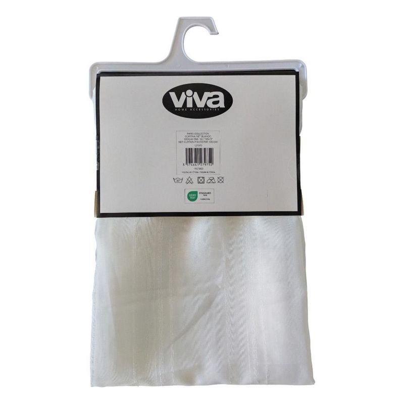 Cortina Blanca para Ventana Paris de 135 x 240 Cm