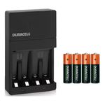 Cargador de Pilas con 4 Baterías AA