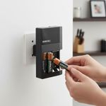 Cargador de Pilas con 4 Baterías AA