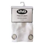 Cortina Blanca Génova para Ventana de 135 x 240 Cm