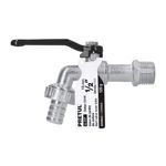 Chorro de Bola Latón Cromado 1/2 Plg