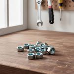 Tuerca Hexagonal Grado 2 Galvanizada a Granel para Ensamble de 3/8 Plg