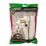 Sifón Lavaplatos Tipo P con Regadera y Contracanasta 7 Plg