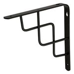 Ménsula Reforzada Negra Diseño Escalera 8 x 8 Plg