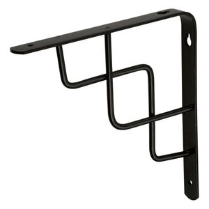 Ménsula Reforzada Negra Diseño Escalera 8 x 8 Plg