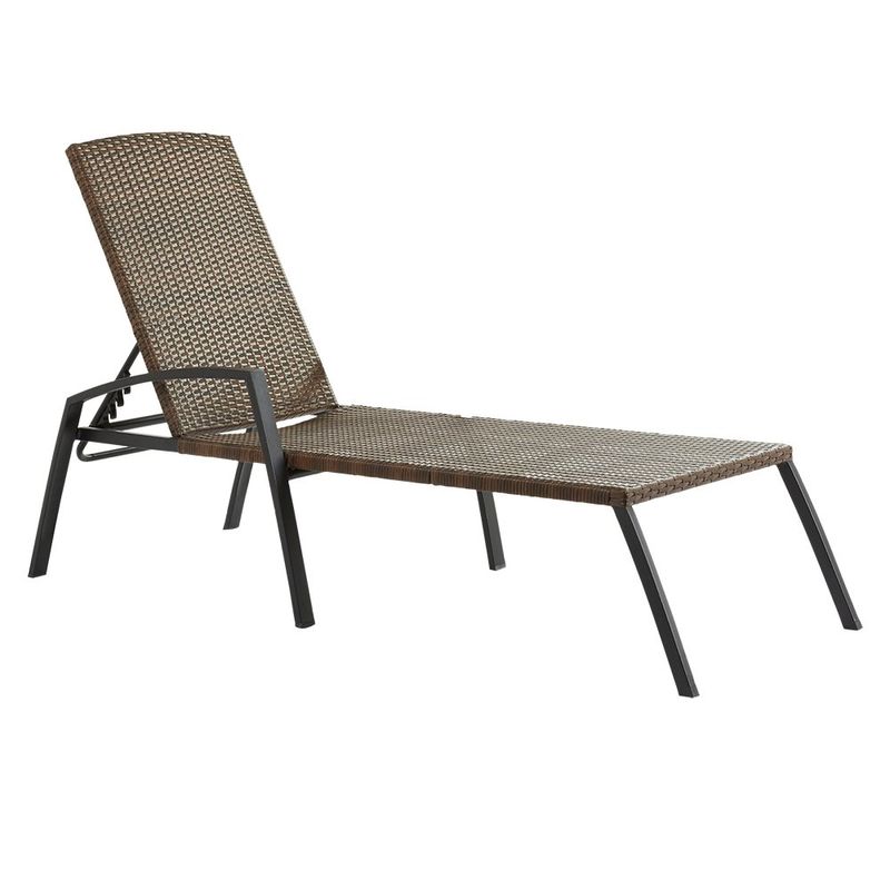 Silla Asoleadora Café Reclinable para Exterior