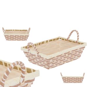 Canasta Rectangular Estilo Natural con Asas Trenzadas