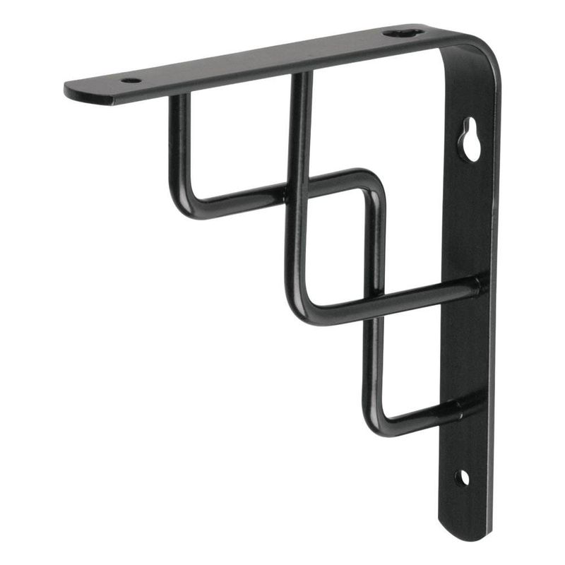 Ménsula Reforzada Negra Diseño Escalera 6 x 6 Plg