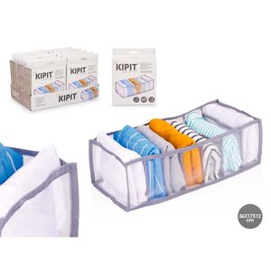 Organizador Gris de 7 Divisiones para Ropa