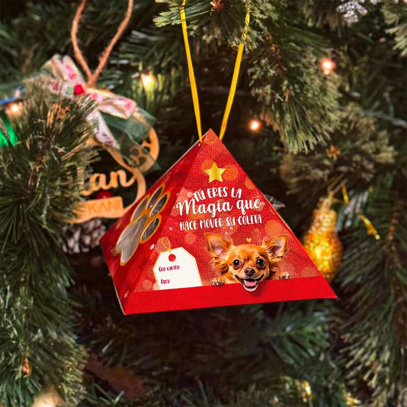 Triangulo Navideño de Alimento Deshidratado para Mascota