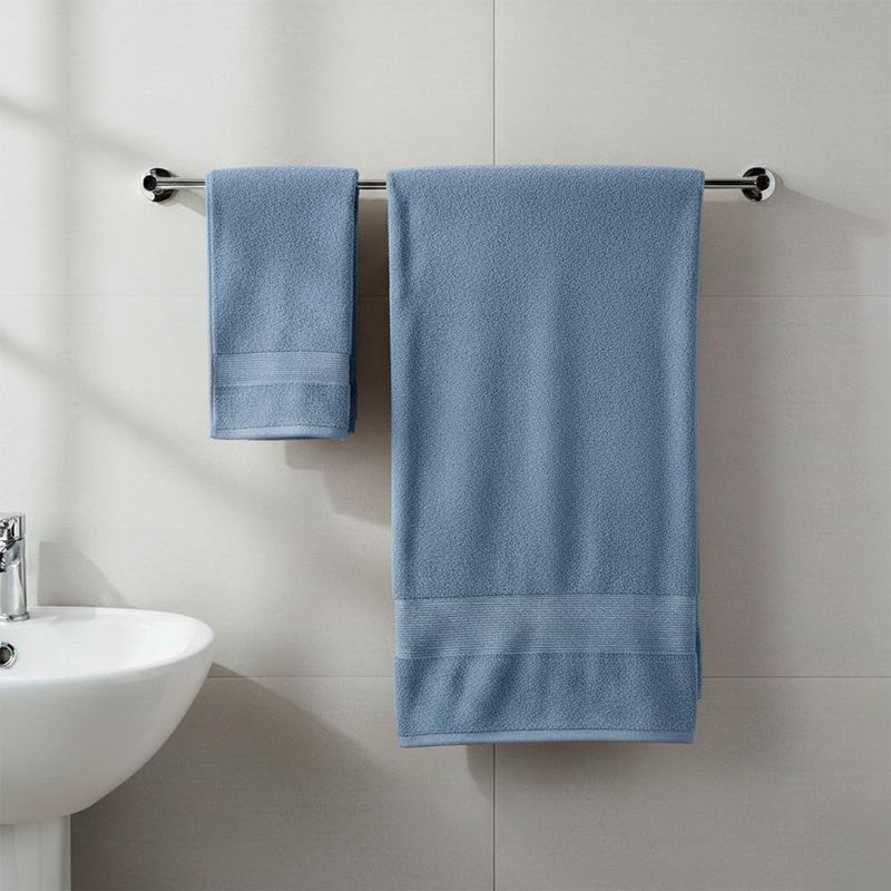 Set de Toallas para Baño y Manos Azul