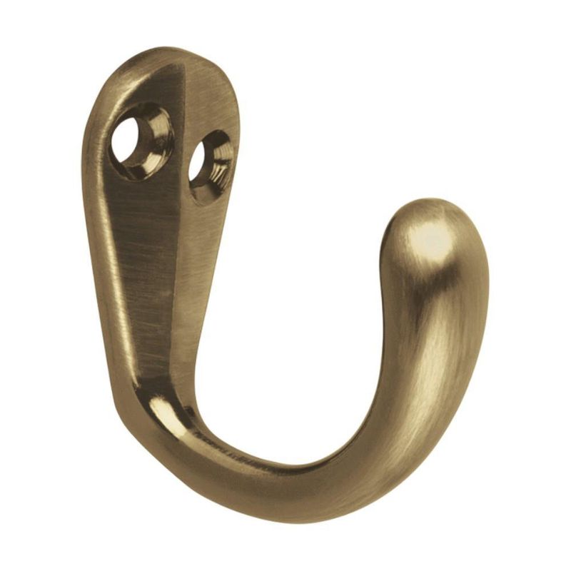 Gancho Sencillo Tipo Perchero en Dorado Antiguo