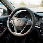 Cubre Volante Negro con Masajeador