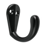 Gancho Sencillo Tipo Perchero en Negro