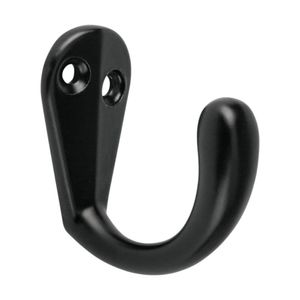 Gancho Sencillo Tipo Perchero en Negro