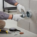 Conector Recto de Metal 3/4 Plg