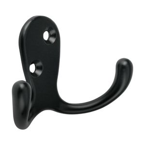 Gancho Doble Tipo Perchero en Negro