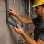 Vuelta Unión de PVC Eléctrica Gris 1/2 Plg