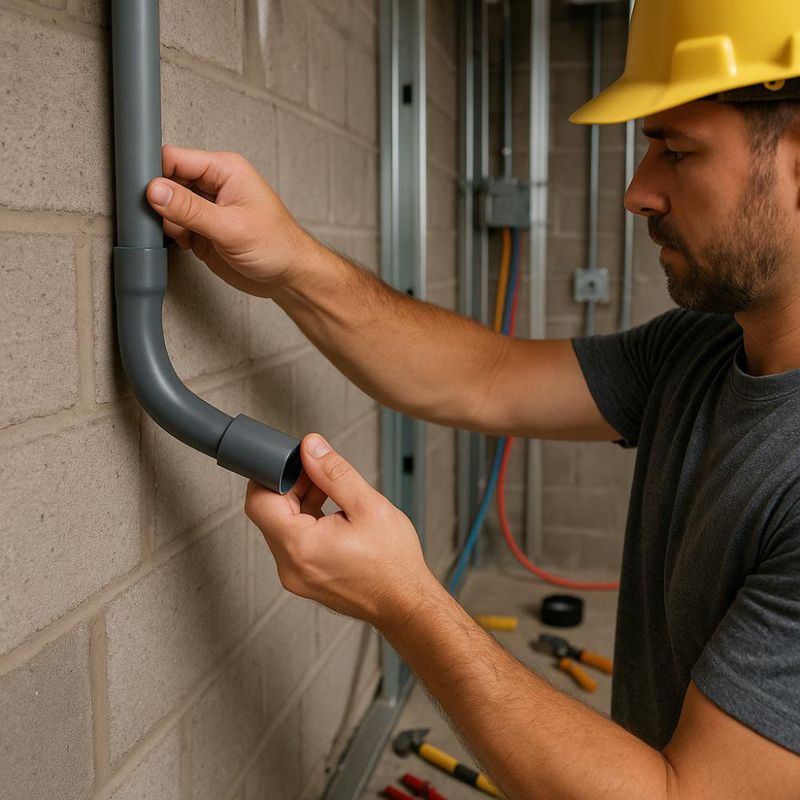 Vuelta Unión de PVC Eléctrica Gris 1/2 Plg