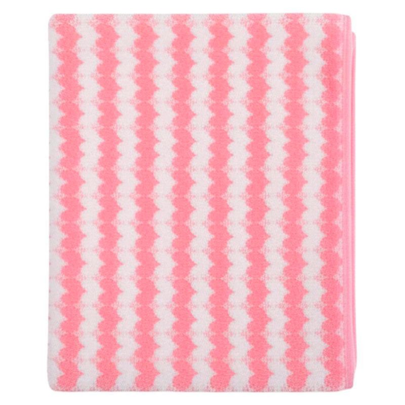 Toalla Super Absorbente de Baño Rosada y Blanca